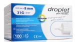 Igły do penów DROPLET 31G 0,25 × 8 mm, 100 szt.