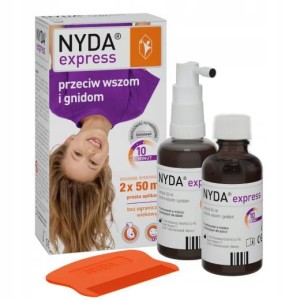 Preparat przeciwwszom i gnidom Nyda Express aerozol 2 x 50 ml 