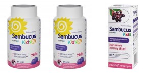 SAMBUCUS KIDS  2x żelki witaminowe z wit. D3 + syrop na wzmocnienie