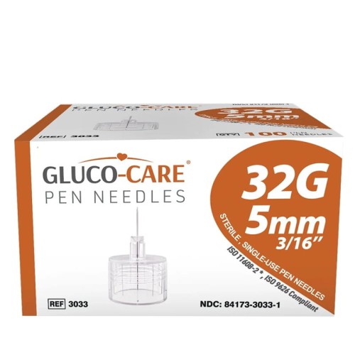 Gluco-Care igły do penów Rozmiar  G32 x 5mm