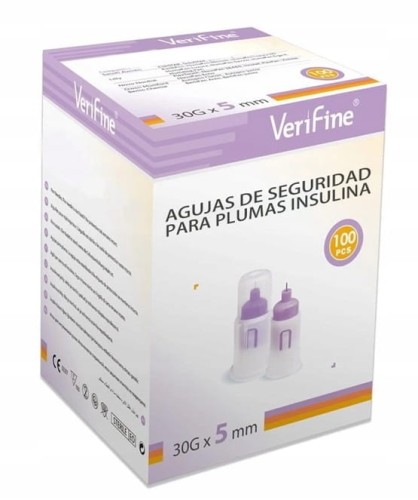 Verifine bezpieczne igly do penów Rozmiar G30 x 5mm opakowanie 100szt