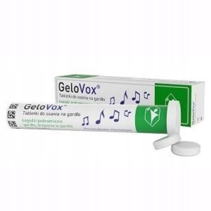 GeloVox tabletki do ssania na gardło, porzeczkowo-mentolowe, 20 szt.